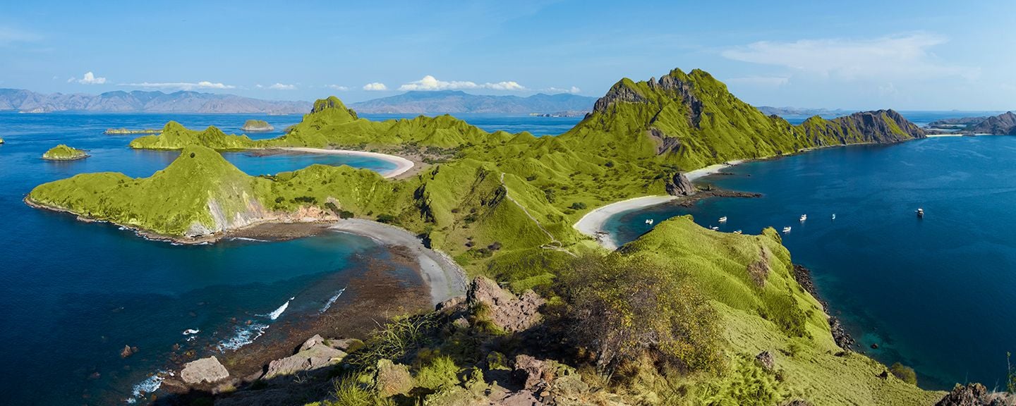La isla de Padar en el Parque Nacional de Komodo